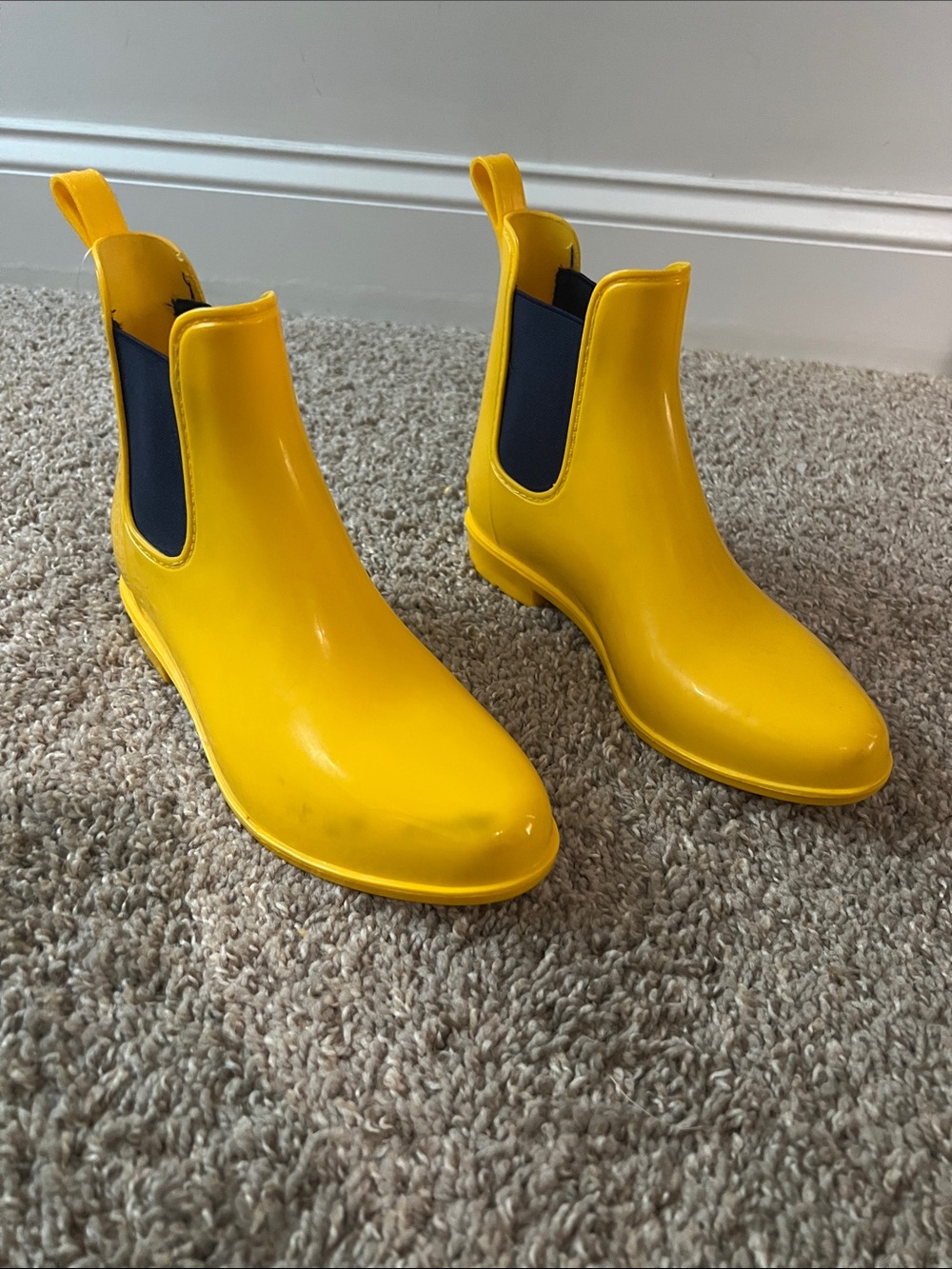 Ralph Lauren Yellow Chelsea Rain Boots - Slip-On Waterproof Boots